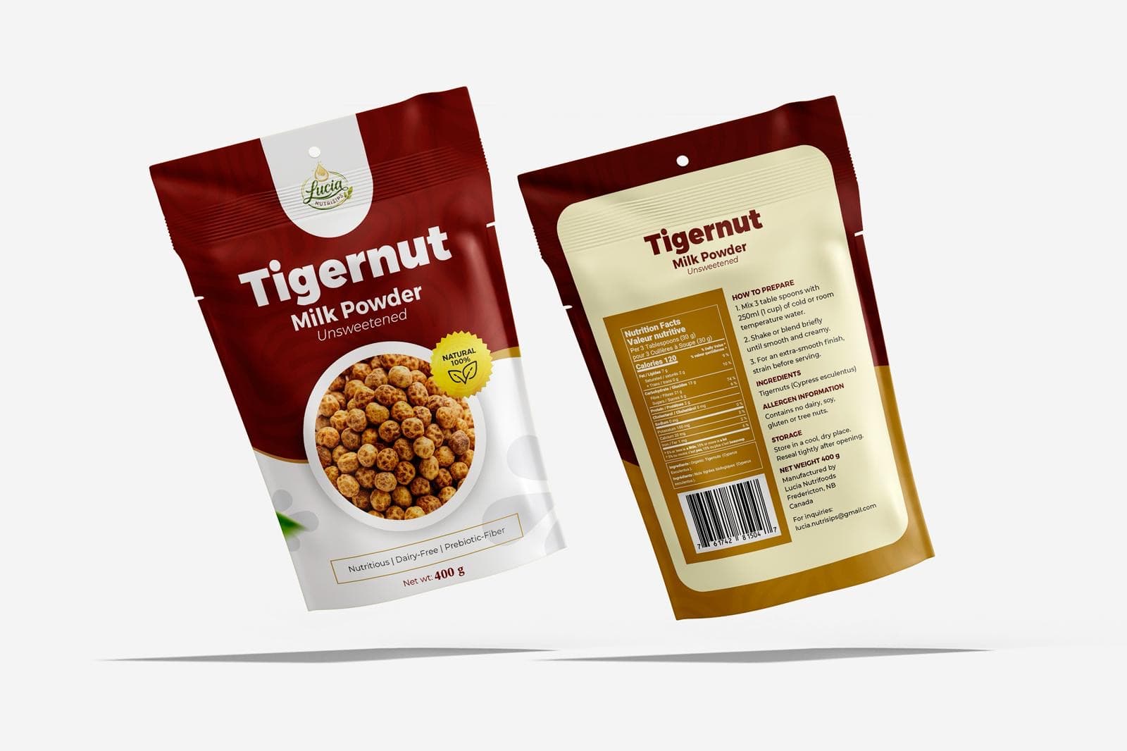 Lucia Tigernut Milk Powder